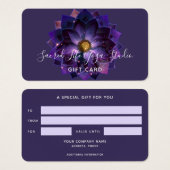 Mystical Lotus Blume Mandala | New Age Gift Card (Vorne & Hinten)