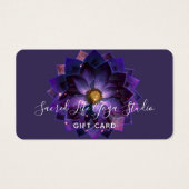 Mystical Lotus Blume Mandala | New Age Gift Card (Vorderseite)