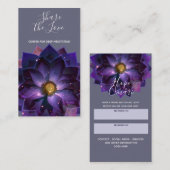 Mystical Lotus Blume Mandala | Verweisung zum neue Empfehlungskarte (Vorne/Hinten)