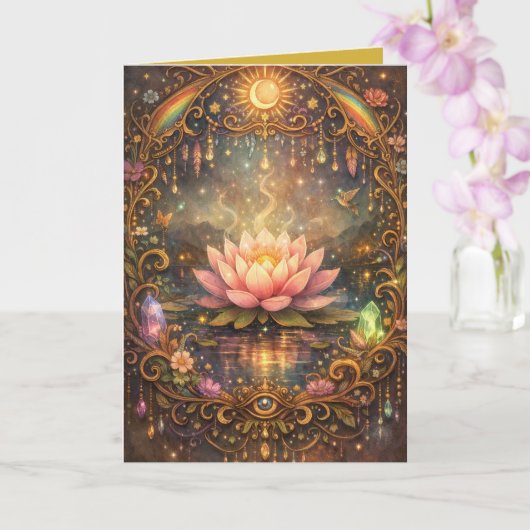 Mystical Lotus Magickal Night Karte (Orchidee)