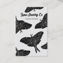 Mystical Luna Moth Blank Business Card