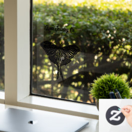 Mystical Luna Moth Business Fensteraufkleber