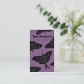Mystical Luna Moth Juwelier Button Business Card Visitenkarte (Stehend Vorderseite)