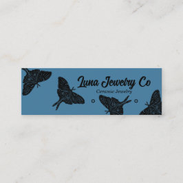 Mystical Luna Moth Juwelry Stud Business Card Mini Visitenkarte