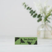Mystical Luna Moth Juwelry Stud Business Card Mini Visitenkarte (Stehend Vorderseite)