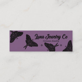 Mystical Luna Moth Juwelry Stud Business Card Mini Visitenkarte