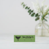 Mystical Luna Moth Juwelry Stud Business Card Mini Visitenkarte (Stehend Vorderseite)