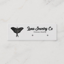 Mystical Luna Moth Juwelry Stud Business Card Mini Visitenkarte