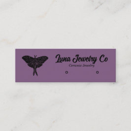 Mystical Luna Moth Juwelry Stud Business Card Mini Visitenkarte