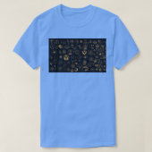 Mystical Magic and Esoteric Elemente Pattern T-Shirt (Design vorne)