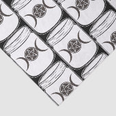 Mystical Magic Moons Mason Jar Halloween-Party Seidenpapier (Ausschnitt)