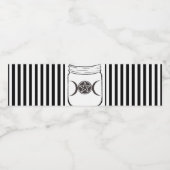 Mystical Magic Moons Mason Jar Halloween-Party Wasserflaschenetikett (Einzelnes Label)