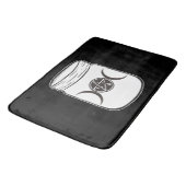 Mystical Magic Moons Triple Goddess Mason Jar Badematte (Schrägansicht)