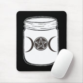 Mystical Magic Moons Triple Goddess Mason Jar Mousepad (Mit Mouse)