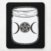 Mystical Magic Moons Triple Goddess Mason Jar Mousepad (Vorne)