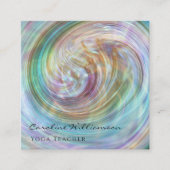 Mystical Magic Muschel Yoga Lehrer Quadratische Visitenkarte (Vorderseite)