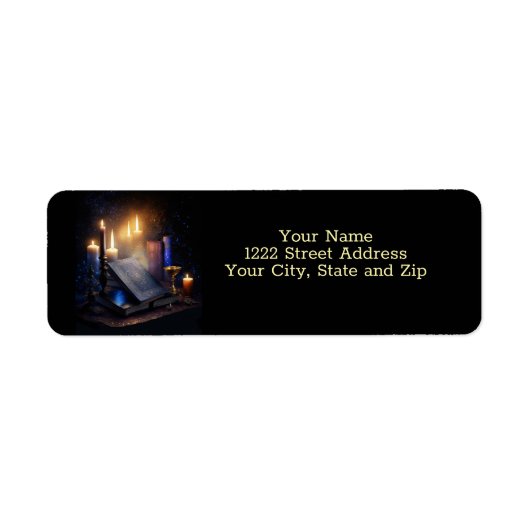 Mystical Magical Candles and Books Return Address  (Vorne)