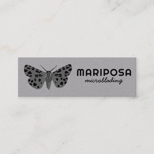 Mystical Magical MOTH Esthetician Beauty Salon Mini Visitenkarte (Vorderseite)