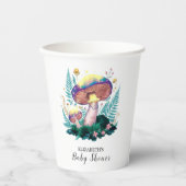 Mystical Magical Mushroom Baby Dusche Pappbecher (Vorderseite)