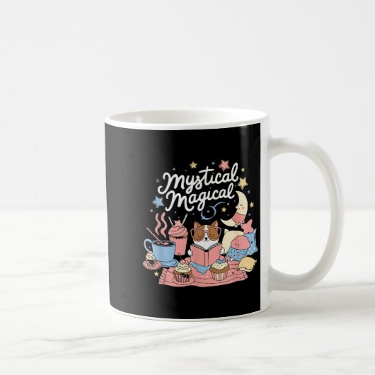 Mystical Magical Retro Aesthetic Space Gift Men Wo Kaffeetasse (Rechts)