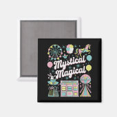 Mystical Magical Retro Aesthetic Space Gift Men Wo Magnet (Vorderseite/Rückseite)