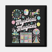 Mystical Magical Retro Aesthetic Space Gift Men Wo Magnet (Vorne)