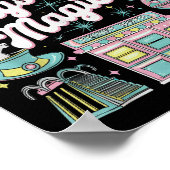 Mystical Magical Retro Aesthetic Space Gift Men Wo Poster (Ecke)