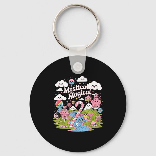 Mystical Magical Retro Aesthetic Space Gift Men Wo Schlüsselanhänger (Vorderseite)