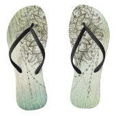 Mystical Mandala flip Flops Badesandalen (Fußbett)