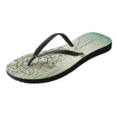Mystical Mandala flip Flops Badesandalen (Schrägansicht)