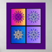 Mystical Mandala Quartett: Von Sonnenuntergang bis Poster (Vorne)