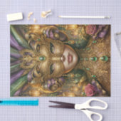 Mystical Mardi Gras Mask Decoupage Paper Seidenpapier (Handwerk)