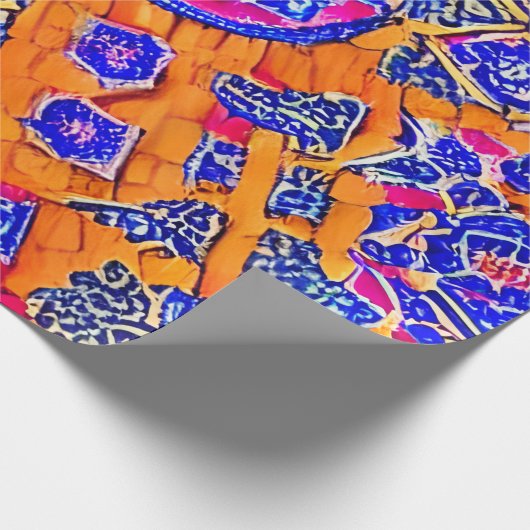 Mystical Marrakech Wrapping Papper Geschenkpapier (Ecke)