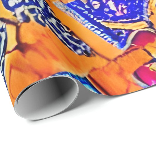 Mystical Marrakech Wrapping Papper Geschenkpapier (Rolleneckpunkt)