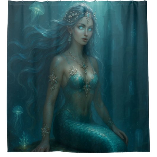 Mystical Mermaid Duschvorhang (Vorderseite)