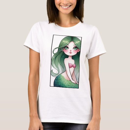 Mystical Mermaid Elegance T-Shirt (Vorderseite)