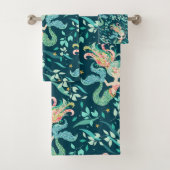 Mystical Mermaid Pattern Badhandtuch Set (Insitu)