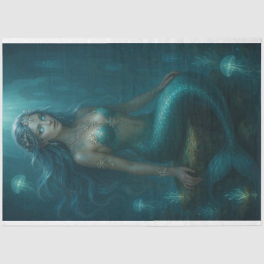 Mystical Mermaid Seidenpapier (Vorderseite)