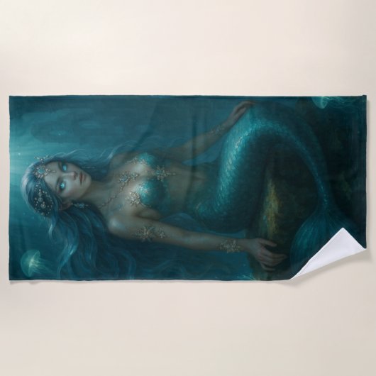Mystical Mermaid Strandtuch (Vorderseite)