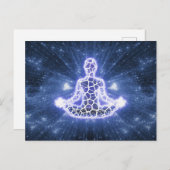 Mystical Metaphysical Meditation Levitation Postkarte (Vorne/Hinten)