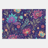 Mystical Midnight Garden Lotus and Moon Geschenkpapier Set (Vorderseite 2)