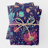 Mystical Midnight Garden Lotus and Moon Geschenkpapier Set (Beispiel)