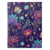 Mystical Midnight Lotus Garden Notizblock (Vorderseite)