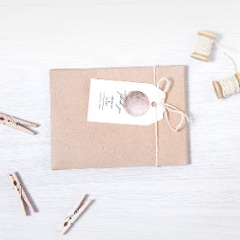 Mystical Moon Blush Pink Hochzeit Danke Geschenkanhänger