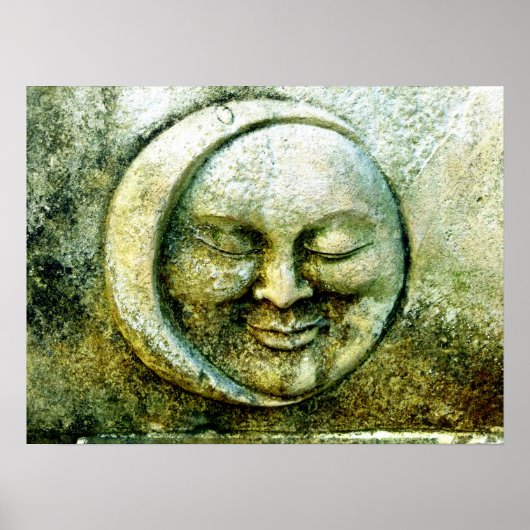 Mystical Moon Decoupage Poster (Vorne)