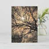 Mystical Moon Halloween Einladung (Stehend Vorderseite)