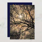 Mystical Moon Halloween Einladung (Vorne/Hinten)