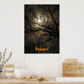 Mystical Moon Halloween Poster (Küche)