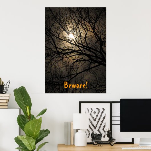 Mystical Moon Halloween Poster (Heimbüro)