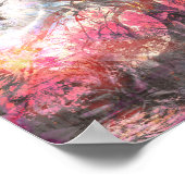 Mystical Moon Tree Fantasy Landschaft Poster (Ecke)